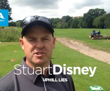 How to play from an uphill lie