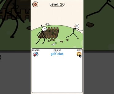 Draw puzzle level 20 Draw golf club. Walkthrough solution