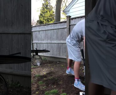 Backyard tee work