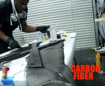 Laying Carbon Fiber For The Rear Brace!