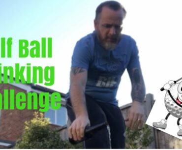 Golf ball drinking challenge
