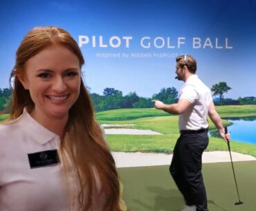 Lucky golf shot