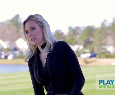 Golf Tip from Paige Spiranac: How to Approach Hitting from Uphill and Downhill Lies