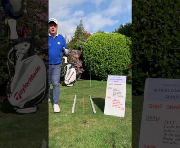 Playing a Fade shot in golf