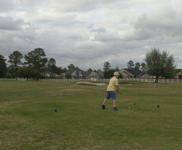 Tee box by the house
