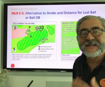 Rule 18 - Stroke & Distance Relief; Ball Lost or Out of Bounds. Model Local Rule E-5