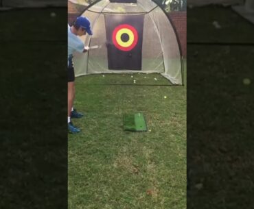 Practicing golf in lockdown