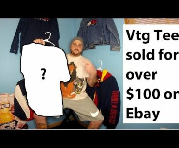 Vintage Tee sold for over $100 on Ebay