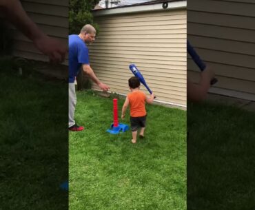 Joshua hitting off the tee