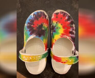 Review Crocs Men's and Women's Classic Tie Dye Clog  Comfortable Slip on Casual Water Shoe