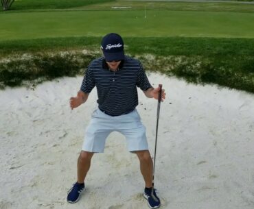 Golf Bunker Tip: Improve your posture for better club/sand interaction