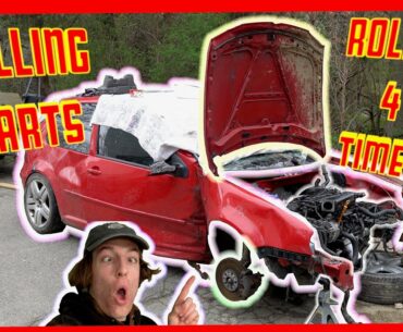 PULLING PARTS FROM THIS DESTROYED MK4 GTI ...