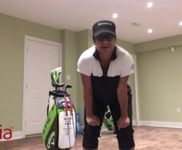 At Home with Olivia: Golf Lessons with Far Samji Episode 1 Putting
