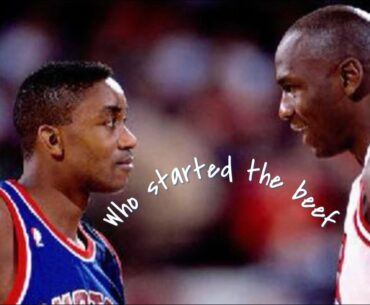 who started the Michael Jordan Isiah Thomas beef