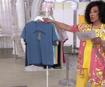 Life is Good Women's Short Sleeve Ex-Boyfriend Crusher Tee on QVC