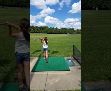 Zoe blasting a 9 iron!!
