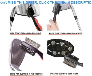 Golf Groove Sharpener Tool Golf Club Groove Sharpener and Retractable Golf Club Brush for Golfers