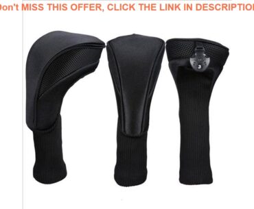 3Pcs Golf Clubs Putter Cover Head Iron Set Putter Headcovers Head Cover Protector With Zipper Outd