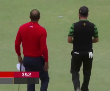 Unbelievable Tiger Woods good putt