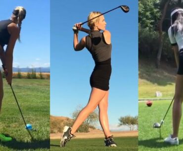 HOT FEMALE GOLFERS COMPILATION 2019 | SEXY GOLFER GIRLS | BEST GOLF SWINGS