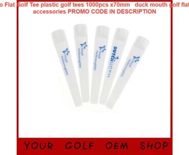 Free Shipping  Print Logo Flat Golf Tee plastic golf tees 1000pcs x70mm   duck mouth golf flat tees