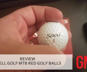 REVIEW: Snell Golf MTB Red golf balls
