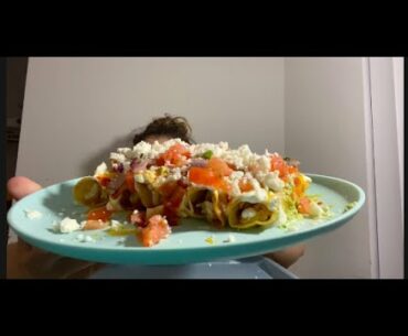 HOMEMADE CHICKEN ROLL TACOS MUKBANG | WHITE CLAW MESSY tipsy af