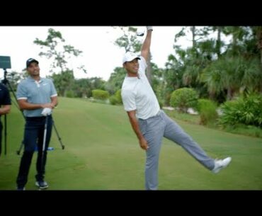 Tiger & Rory vs. DJ, Day & Rahm in Straightest Drive Contest LONG CUT! | TaylorMade Golf