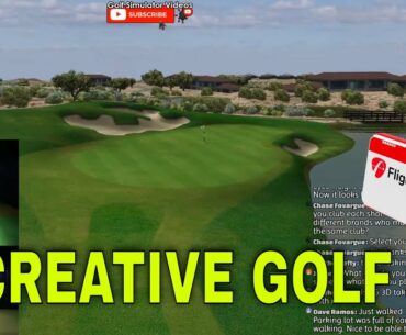Creative Golf 3D - Flightscope Mevo+ Golf Simulator - LIVE Course Play