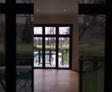 Backyard with golf club
