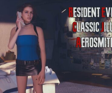 RESIDENT EVIL 3 REMAKE, JILL CLASSIC OUTFIT BY AEROSMITH! (RE3R PC MODS)