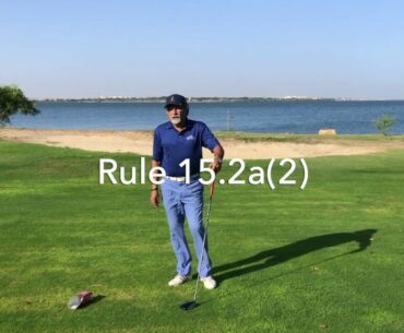 Golf rules in Urdu Rule 15 .2a(2)