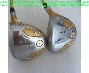 Buy Cooyute New Golf Clubs HONMA S-05 4Star Golf Fairway Woods set and Graphite Golf shaft R or S f