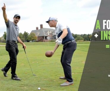 Golf Swing Speed and Lag Naturally With A Football? | Amazing Feel of A Great Golf Swing