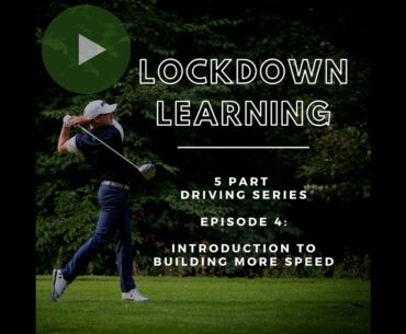 Swing Your Driver Faster - Part 1