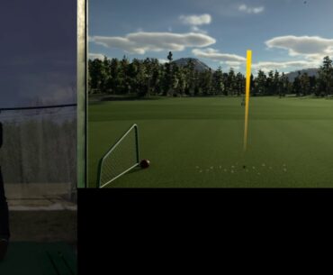 Golf simulator outdoors