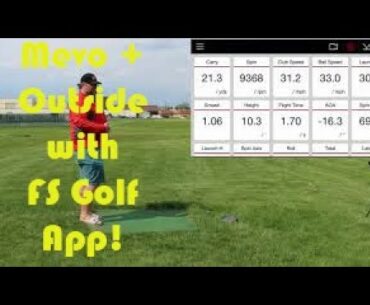 Mevo Plus Outside - With FS Golf App - Interesting Results