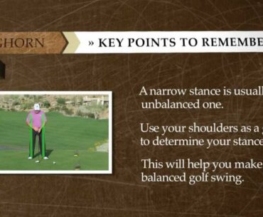 Bighorn Golf Club- Stance Width