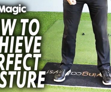 How to achieve PERFECT golf posture | Best Golf Beginner Tips #3 | GolfMagic