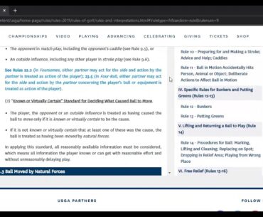 2020 WSGA Rules of Golf Review Session #3