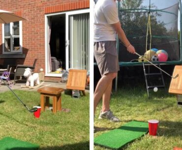 Guy Does Amazing Golf Trickshots