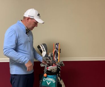 Mike Dickson Going through his Callaway Bag