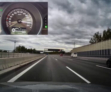 Lexus GS450h Top Speed on German Autobahn 265 km/h 165 mph A99