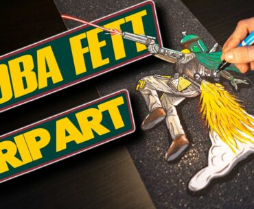 EPIC BOBA FETT CUSTOM GRIP ART!
