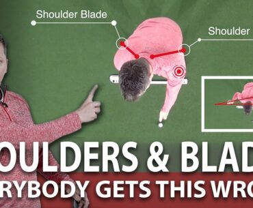 The Golf Swing Difference Between Shoulders and Blades