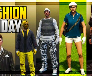 GTA 5 Online - FASHION FRIDAY! (The Golfer, Snow Mercenary, The Rebel & MORE)