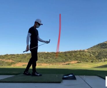 Golf Iron Range Session with Shot Tracer