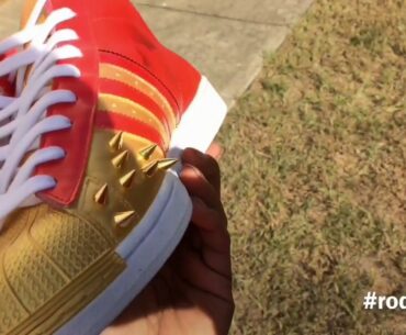 Spiked Adidas Pro Model Custom