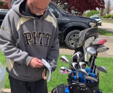 Tim Getting his Golf Gear Ready