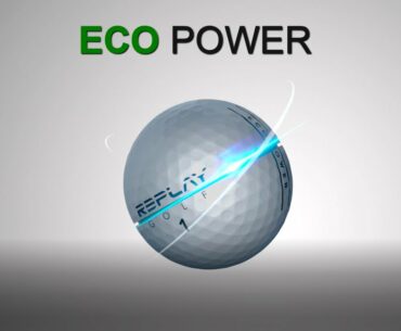 Eco-Power golf ball, by Replay Golf